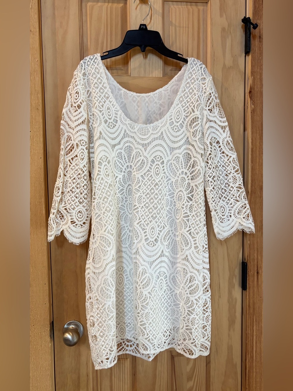 🆕 Sezane Sarah Crochet Ivory Dress Sz 40 - Picture 12 of 15